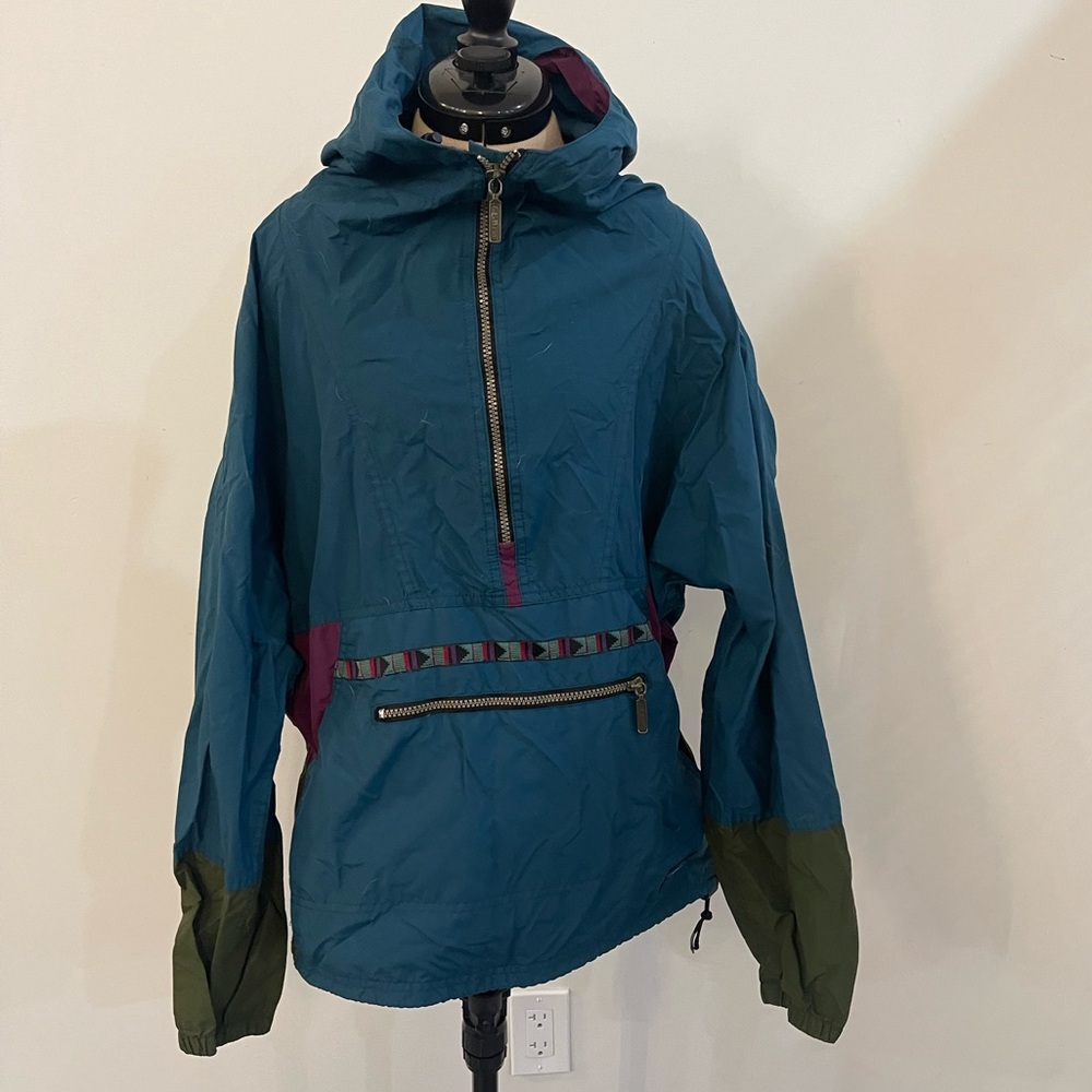 90s LL Bean women’s blue windbreaker Small
